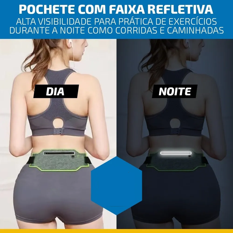 Pochete Corrida Impermeável Slim Fitness Para Celular