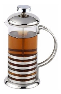 Cafeteira Francesa Prensa Cremeira  de Inox e Vidro 350 Ml