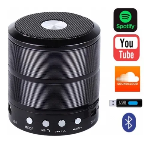 Mini Speaker Caixa de Som Bluetooth Portátil WS-887