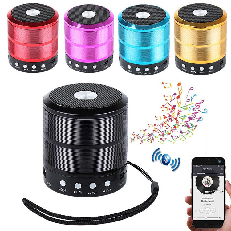 Mini Speaker Caixa de Som Bluetooth Portátil WS-887