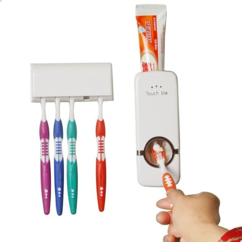 Suporte Para Escova Dispenser de Pasta de Dente Automático