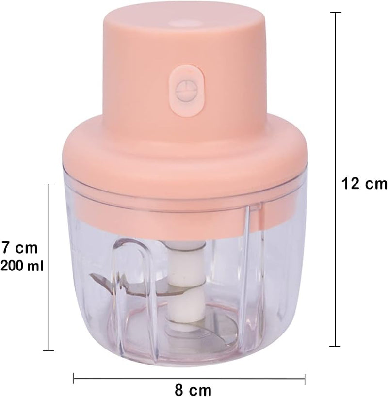 Mini Processador e Triturador de Alimentos Elétrico 250 ml