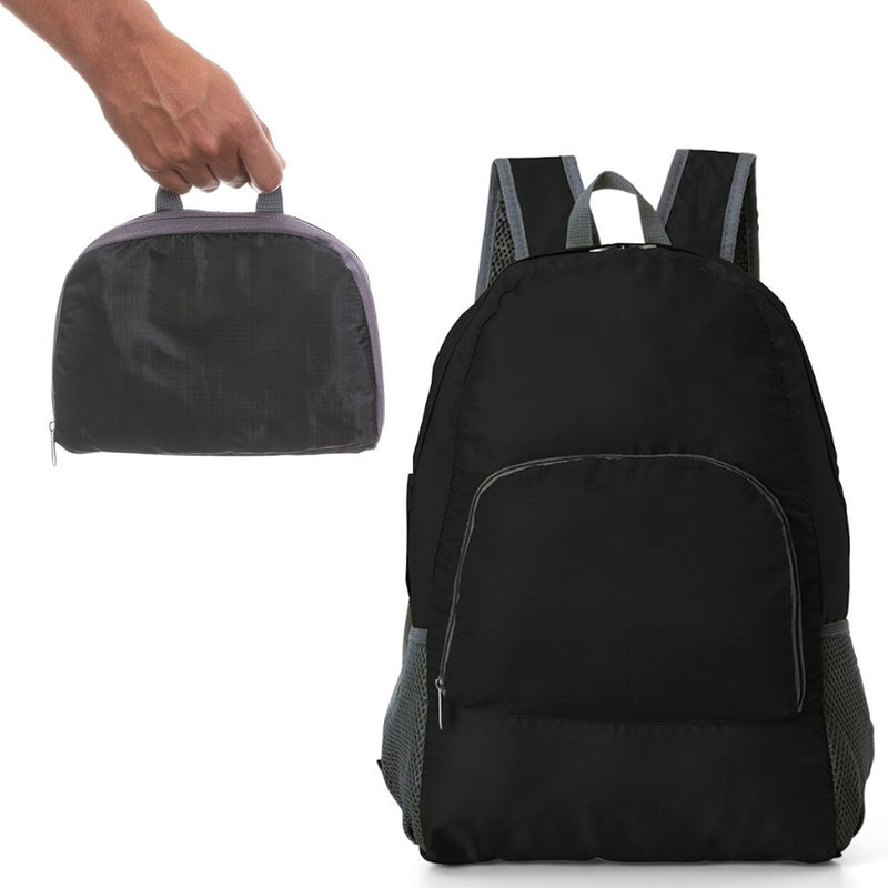 Mochila De Nylon Dobrável Impermeável Esportiva Escolar 25L