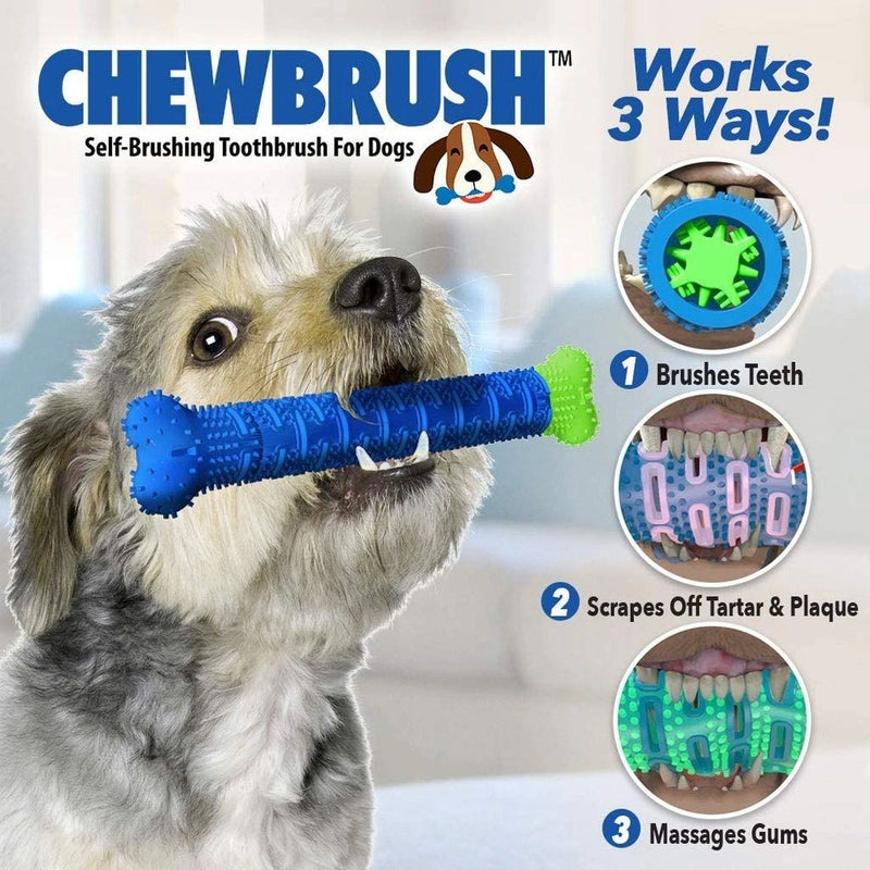 Mordedor Osso Removedor de Tártaros Para Cães - Chewbrush