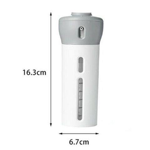 Dispenser Portátil De Viagem 4 em 1 P/ Shampoo e Creme