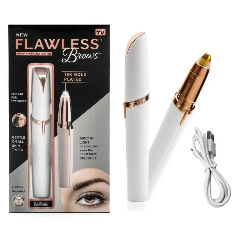 Caneta Depilador Sobrancelha USB Flawless Brows