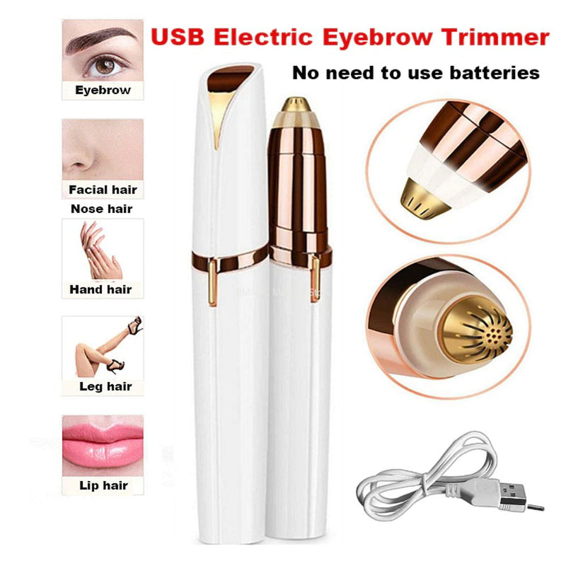 Caneta Depilador Sobrancelha USB Flawless Brows