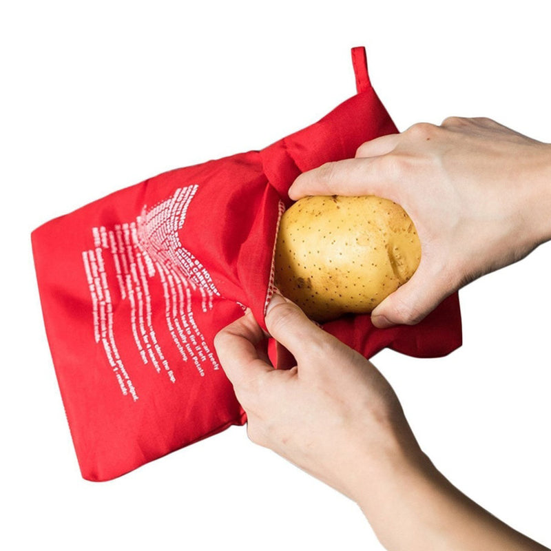 Saco Bolsa Assar Batata no Microondas Reutilizável Bag Potato