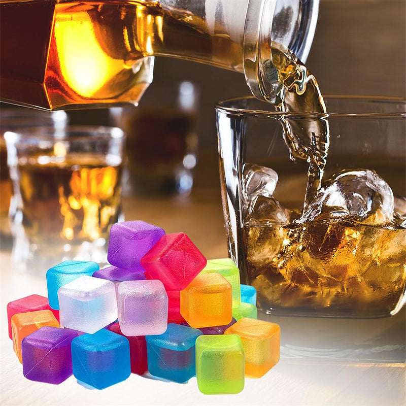 Gelo Artificial Colorido Ice Cubes Colors - C/ 10pc