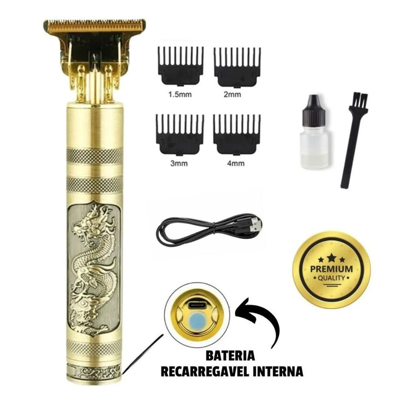 Máquina de Barbear e Cortar Cabelo Profissional Usb