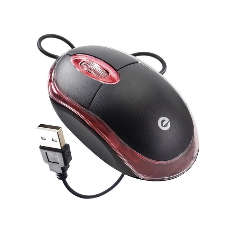 Mouse Com Fio MS-9 Com LED Vermelho