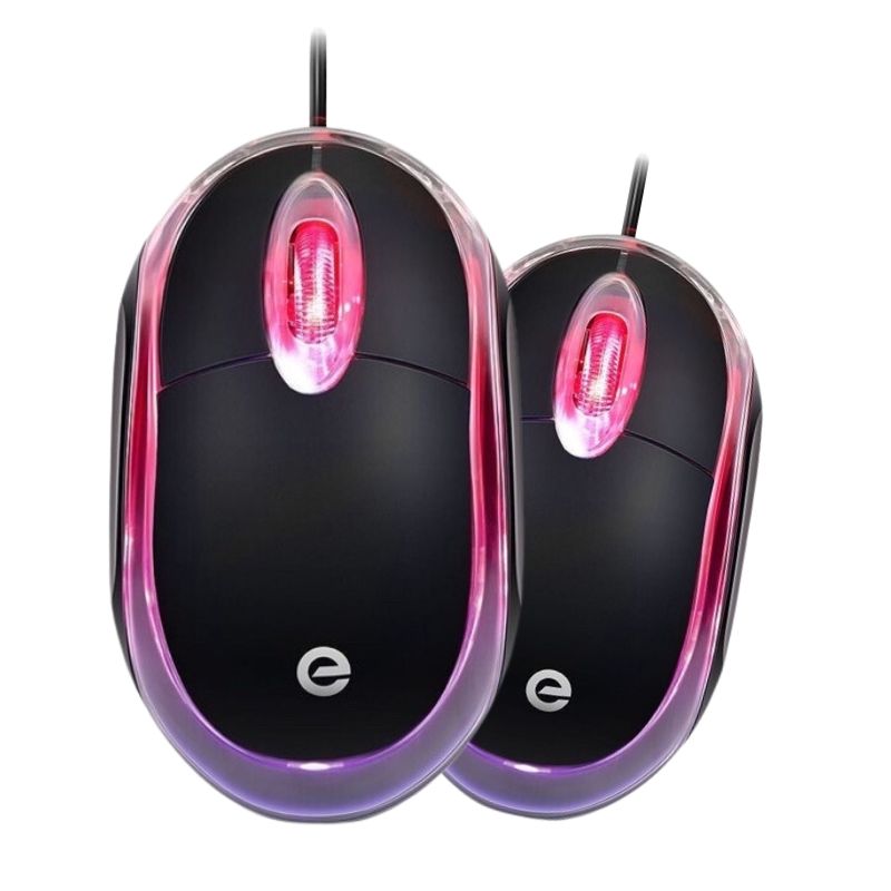 Mouse Com Fio MS-9 Com LED Vermelho