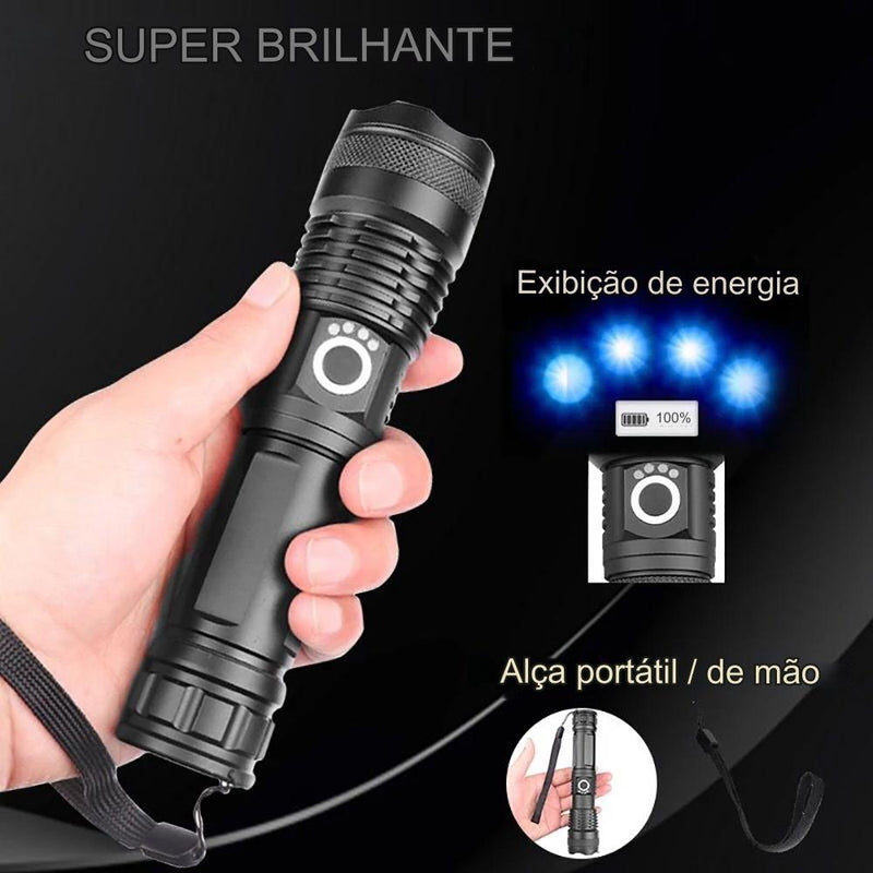 Lanterna Tática Luz Forte LED T9 P50