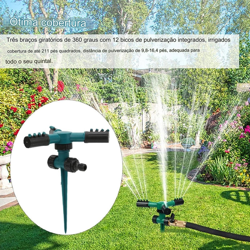 Aspersor Irrigador Para Grama E Jardim 360 Graus