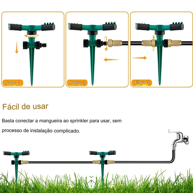 Aspersor Irrigador Para Grama E Jardim 360 Graus