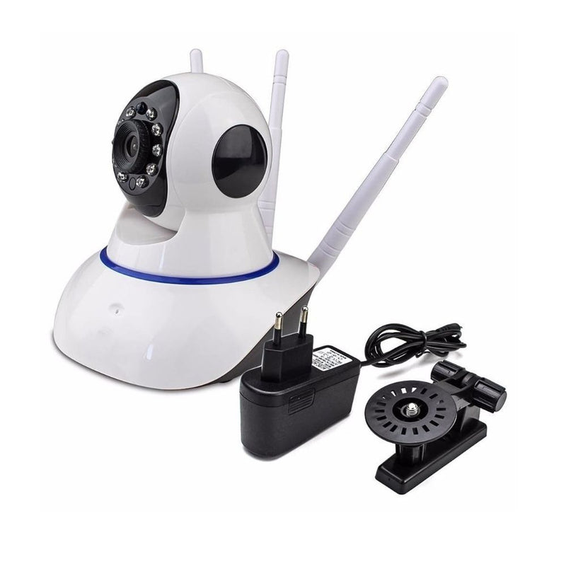 Câmera IP Wifi Wireless Sem Fio Hd 3 Antenas Visão Noturna